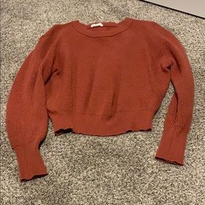 Burnt Orange cropped sweater